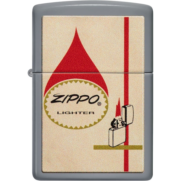 Zippo 2022N Zippo Price Fighter Flat Grey Design ZIP-48496 - main
